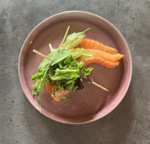 Saumon Plat Restauration Mas Campo