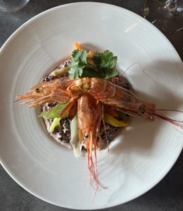 Plat Gambas Restauration Mas Campo