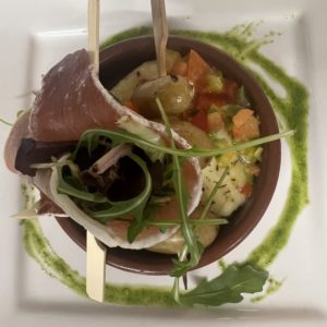 Entrée Restauration Mas Campo