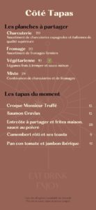 Mas Campo Restauration Carte 1